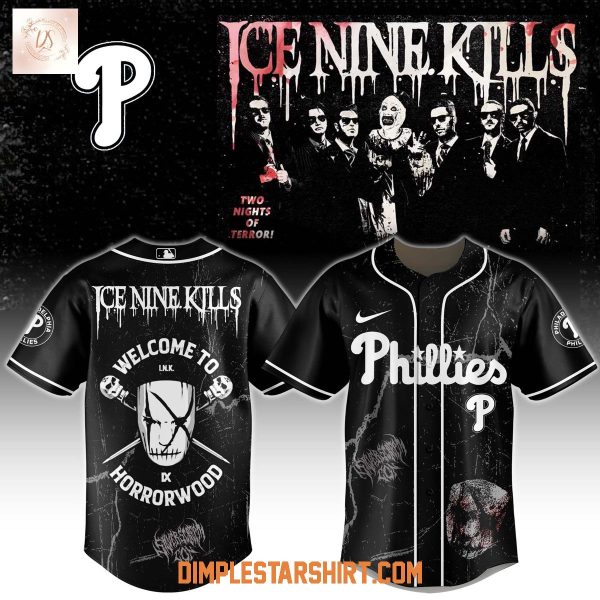 Philadelphia Phillies x Ice Nine Kills Welcome To Horrorwood Jersey