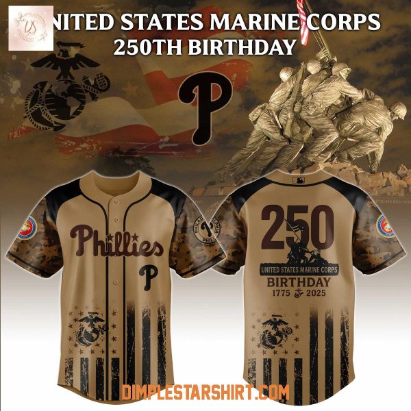 Philadelphia Phillies x US Marine Corps 250th Birthday 2025 Jersey