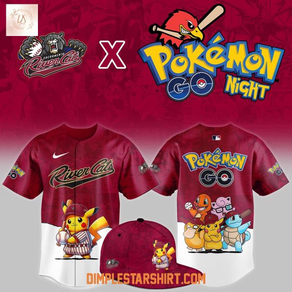 Sacramento River Cats Pokemon Go Night 2025 Jersey