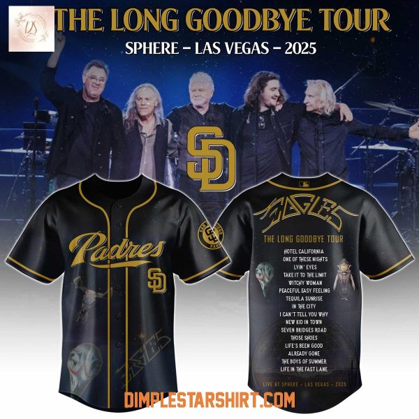 San Diego Padres x Eagles The Long Goodbye Tour 2025 Jersey