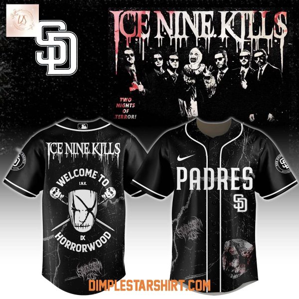 San Diego Padres x Ice Nine Kills Welcome To Horrorwood Jersey
