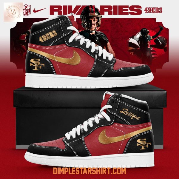 San Francisco 49ers Rivalries Faithful Air Jordan 1 Shoes