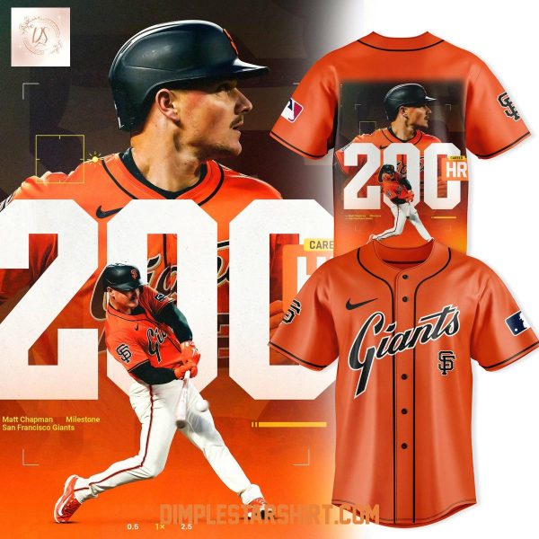 San Francisco Giants Matt Chapman 200 HR Milestone Jersey