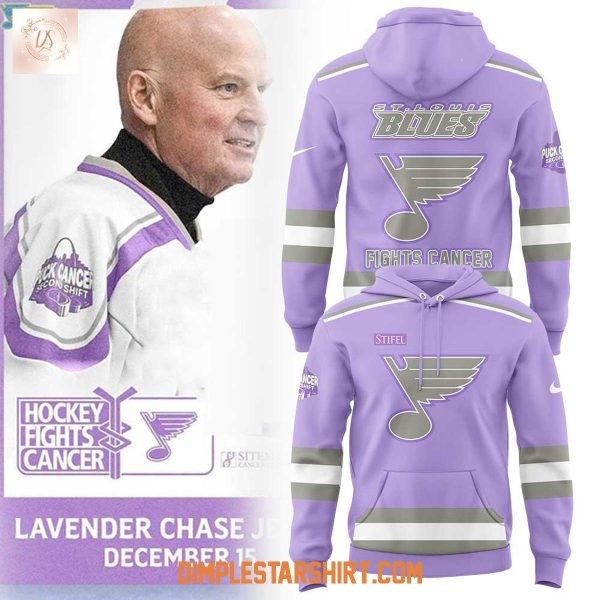 St.Louis Blues Fights Cancer Lavender Hoodie Shirt