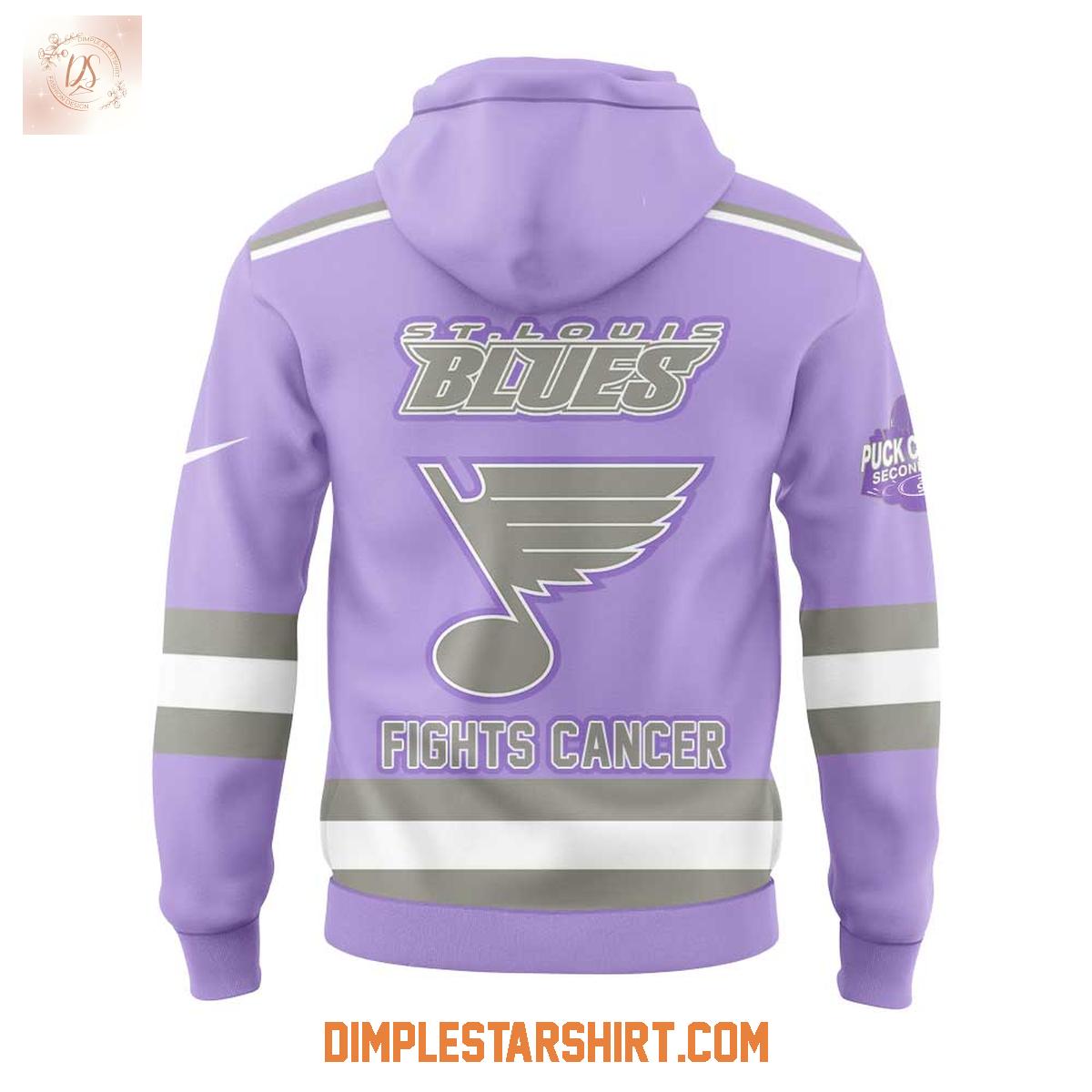 St.Louis Blues Fights Cancer Lavender Hoodie Shirt St.Louis Blues Fights Cancer Lavender Hoodie Shirt