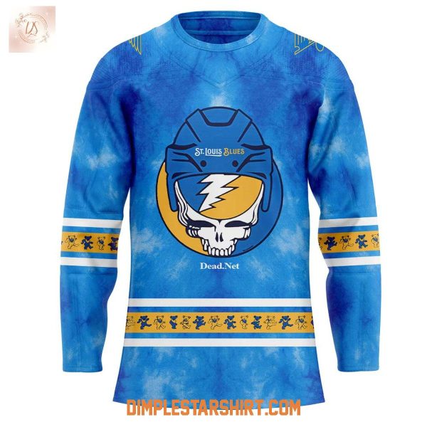 St.Louis Blues Grateful Dead Night 2025 Hockey Jersey