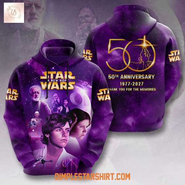 Star Wars 50th Anniversary 1977 2027 Memories Hoodie Shirt
