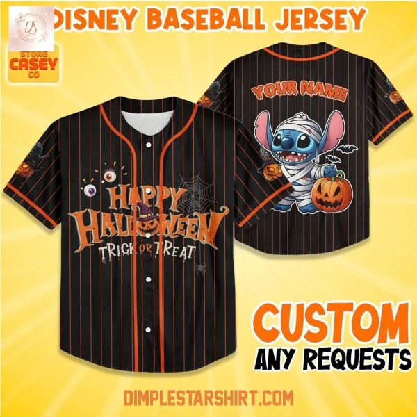 Stich Happy Halloween Trick Or Treat Jersey