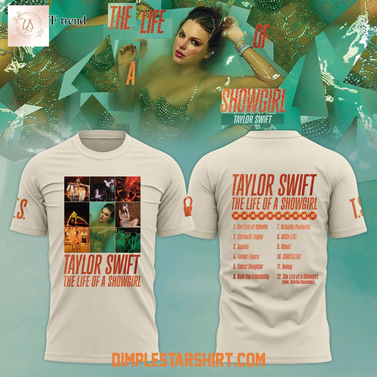 Taylor Swift The Life Of A Showgirl Album 2025 Hoodie Shirt Taylor Swift The Life Of A Showgirl Album 2025 Hoodie Shirt