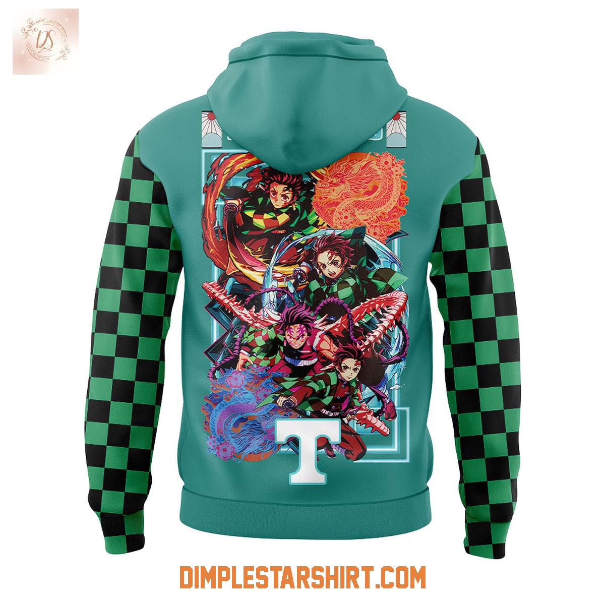 Tennessee Volunteers Demon Slayer Kamado Tanjiro Hoodie Shirt Tennessee Volunteers Demon Slayer Kamado Tanjiro Hoodie Shirt