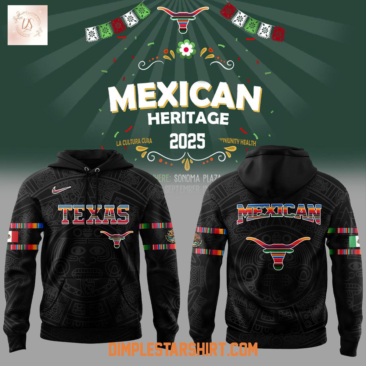 Texas Longhorns Mexican Heritage Night 2025 Hoodie Shirt Texas Longhorns Mexican Heritage Night 2025 Hoodie Shirt