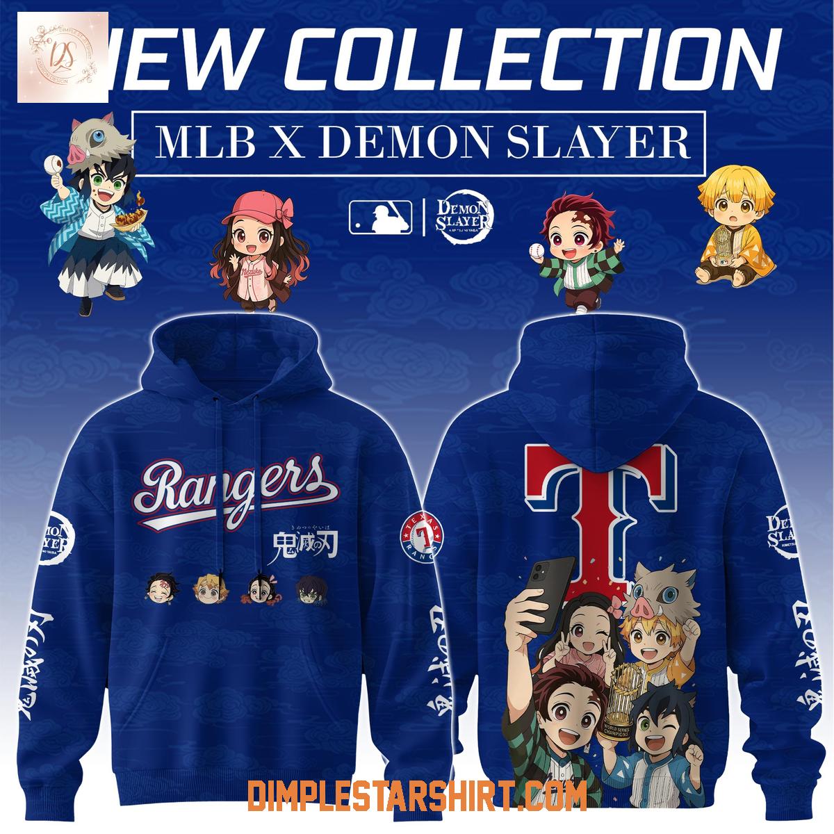 Texas Rangers x Demon Slayer Night 2025 Hoodie Shirt Texas Rangers x Demon Slayer Night 2025 Hoodie Shirt