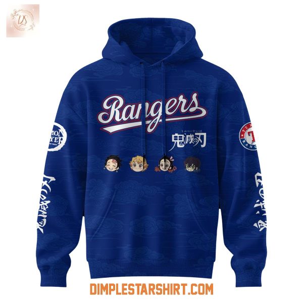 Texas Rangers x Demon Slayer Night 2025 Hoodie Shirt