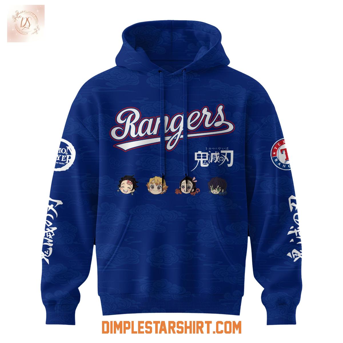 Texas Rangers x Demon Slayer Night 2025 Hoodie Shirt Texas Rangers x Demon Slayer Night 2025 Hoodie Shirt