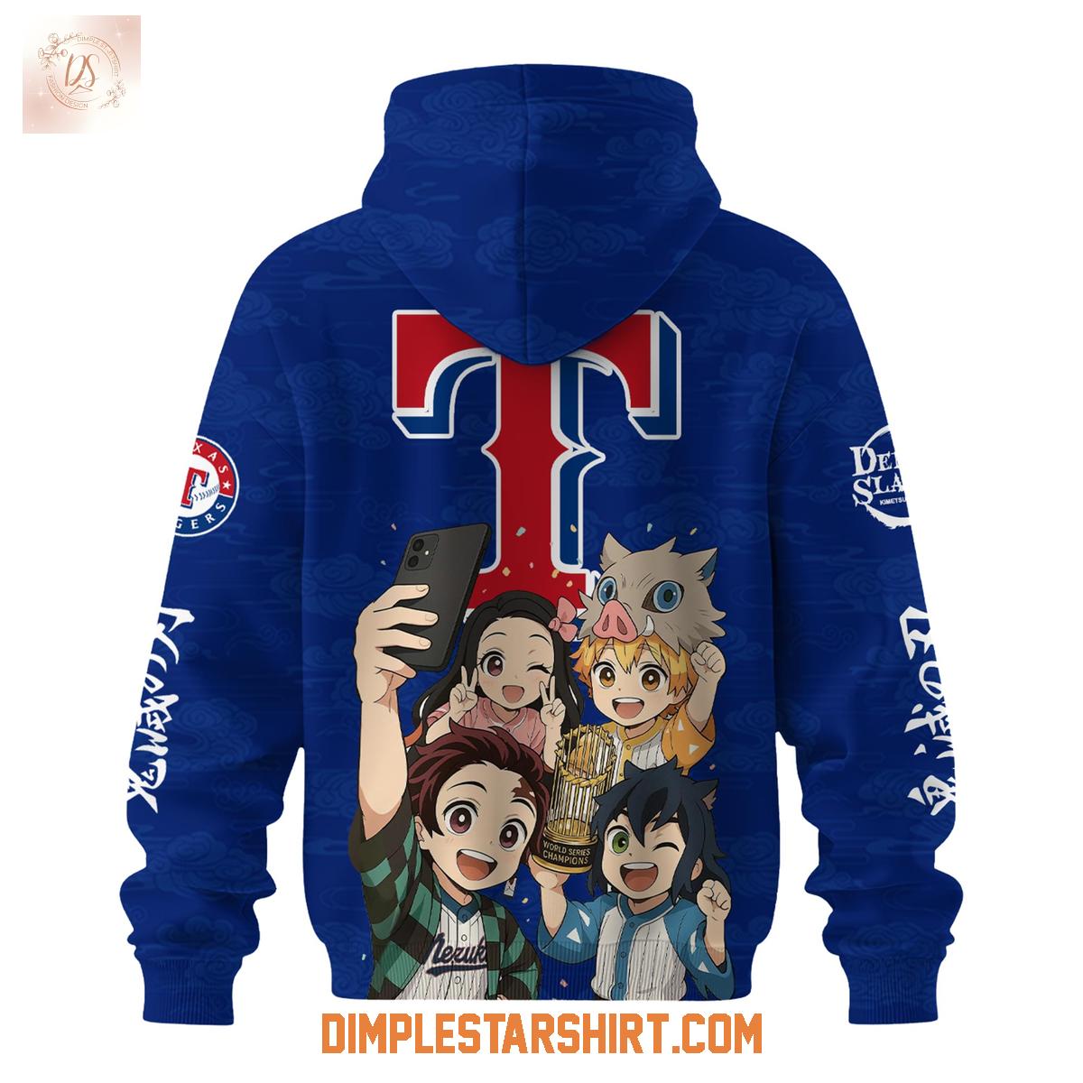 Texas Rangers x Demon Slayer Night 2025 Hoodie Shirt Texas Rangers x Demon Slayer Night 2025 Hoodie Shirt