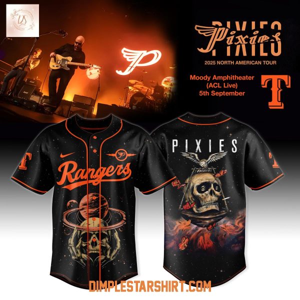 Texas Rangers x Pixies North American Tour 2025 Jersey