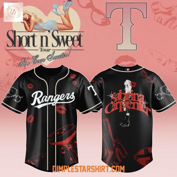 Texas Rangers x Sabrina Carpenter Short N’ Sweet Tour Jersey