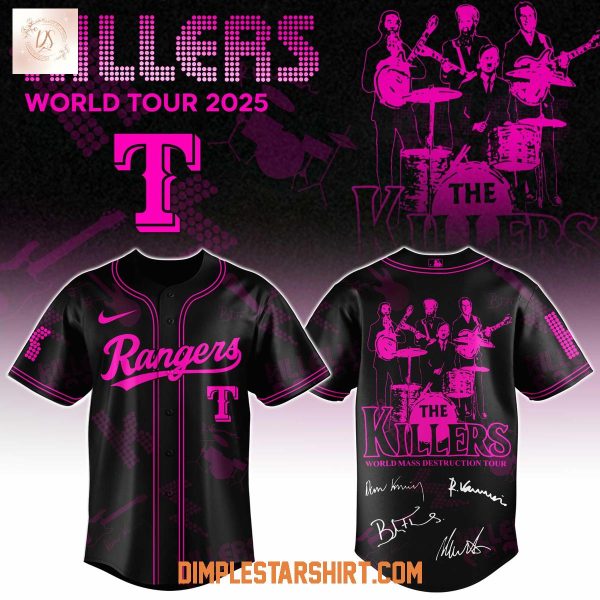 Texas Rangers x The Killers 24th Anniversary Tour 2025 Jersey