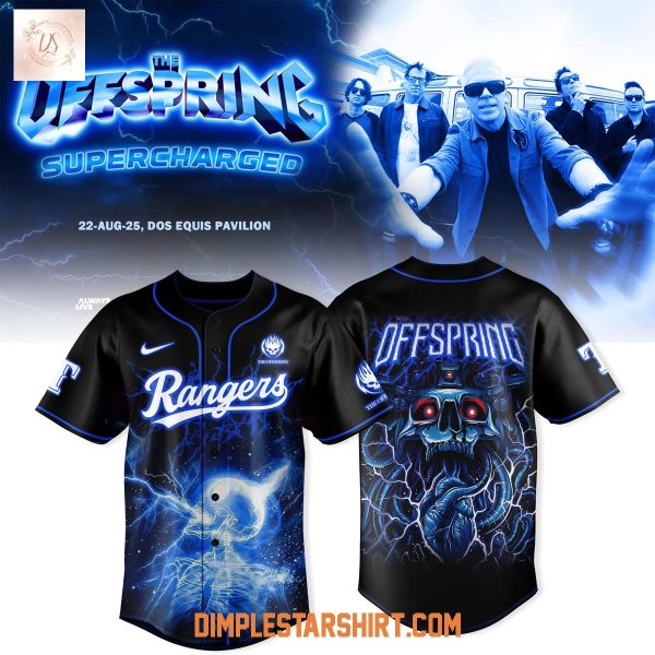 Texas Rangers x The Offspring Supercharged Worldwide In ’25 Jersey