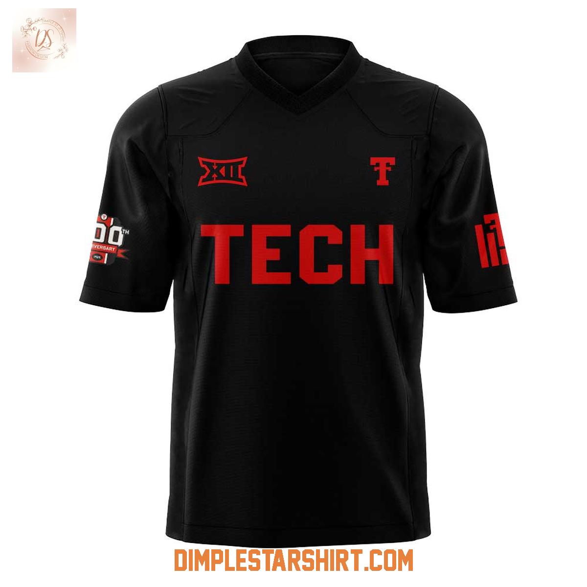 Texas Tech Red Raiders Football 100th Anniversary Uniform Guns Up Football Jersey Texas Tech Red Raiders Football 100th Anniversary Uniform Guns Up Football Jersey