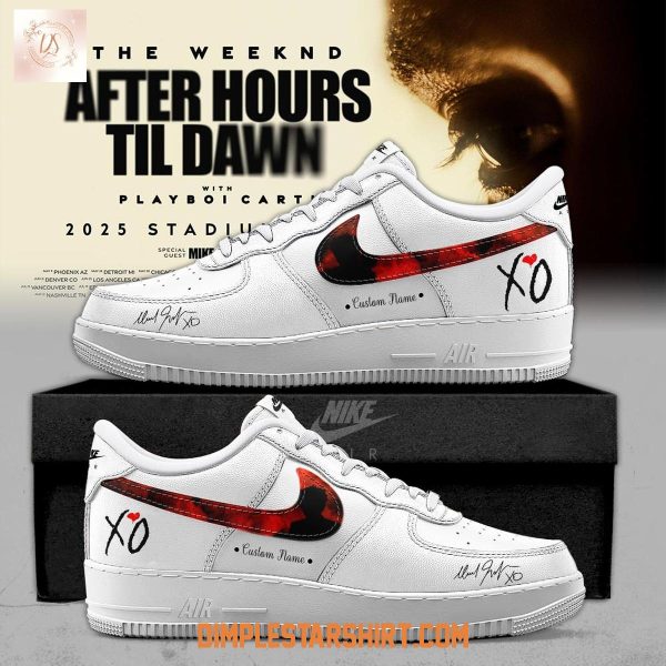 The Weeknd After Hours Til Dawn Tour Air Force 1 Shoes