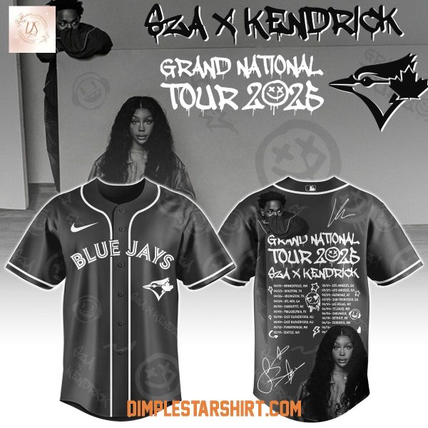 Toronto Blue Jays x Kendrick Lamar And Sza Tour 2025 Jersey