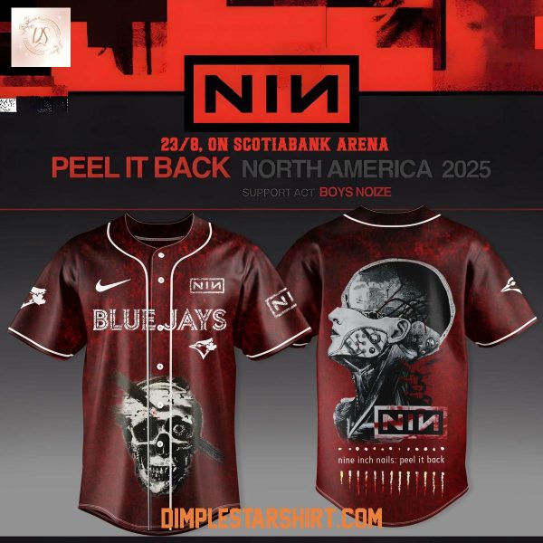 Toronto Blue Jays x Nine Inch Nails Peel It Back Tour 2025 Jersey