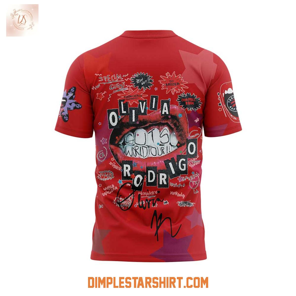 Toronto Raptors x Olivia Rodrigo Guts World Tour 2025 Hoodie Shirt Toronto Raptors x Olivia Rodrigo Guts World Tour 2025 Hoodie Shirt