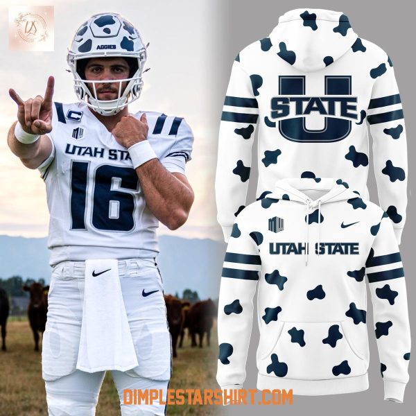Utah State Aggies Legen Dairy Helmet Hoodie Shirt