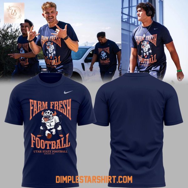 Utah State Aggies Farm Fresh Navy Shirt