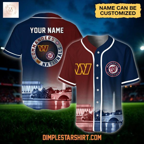 Washington Commanders x Washington Nationals Custom Jersey