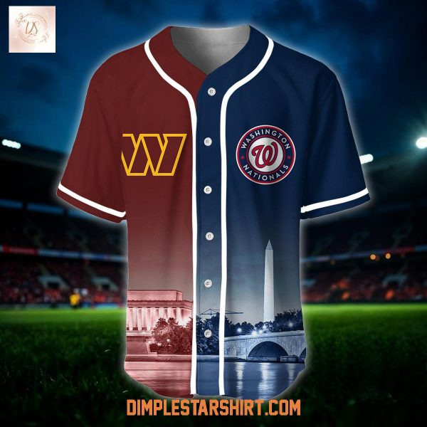 Washington Commanders x Washington Nationals Custom Jersey