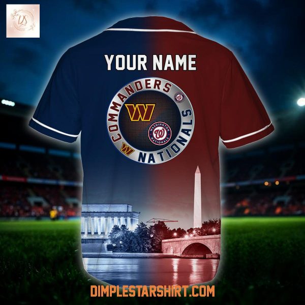 Washington Commanders x Washington Nationals Custom Jersey