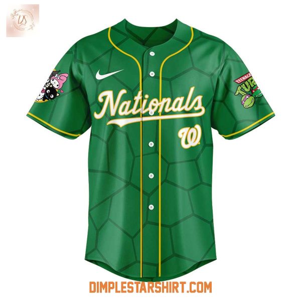 Washington Nationals x Ninja Turtle And Helloo Kitty Friends 2025 Jersey