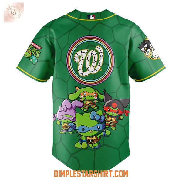 Washington Nationals x Ninja Turtle And Helloo Kitty Friends 2025 Jersey