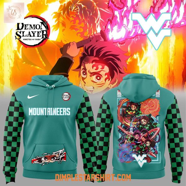 West Virginia Mountaineers Demon Slayer Kamado Tanjiro Hoodie Shirt