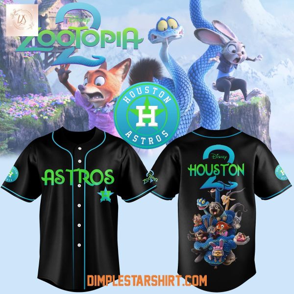 Zootopia 2 Mix Houston Astros Black 2025 Jersey