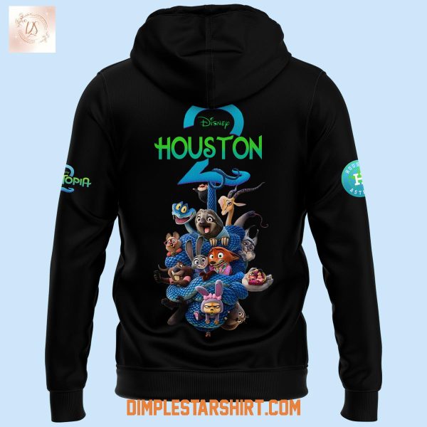 Zootopia 2 Mix Houston Astros Black Hoodie Shirt
