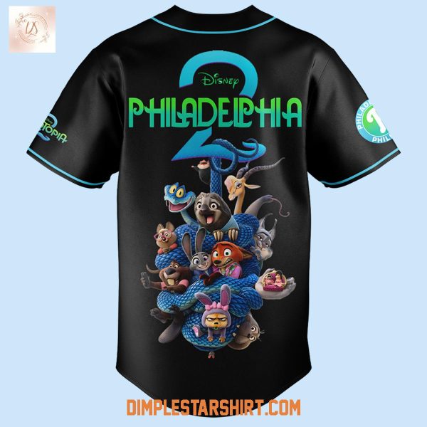 Zootopia 2 Mix Philadelphia Phillies Black 2025 Jersey