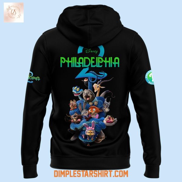 Zootopia 2 Mix Philadelphia Phillies Black Hoodie Shirt