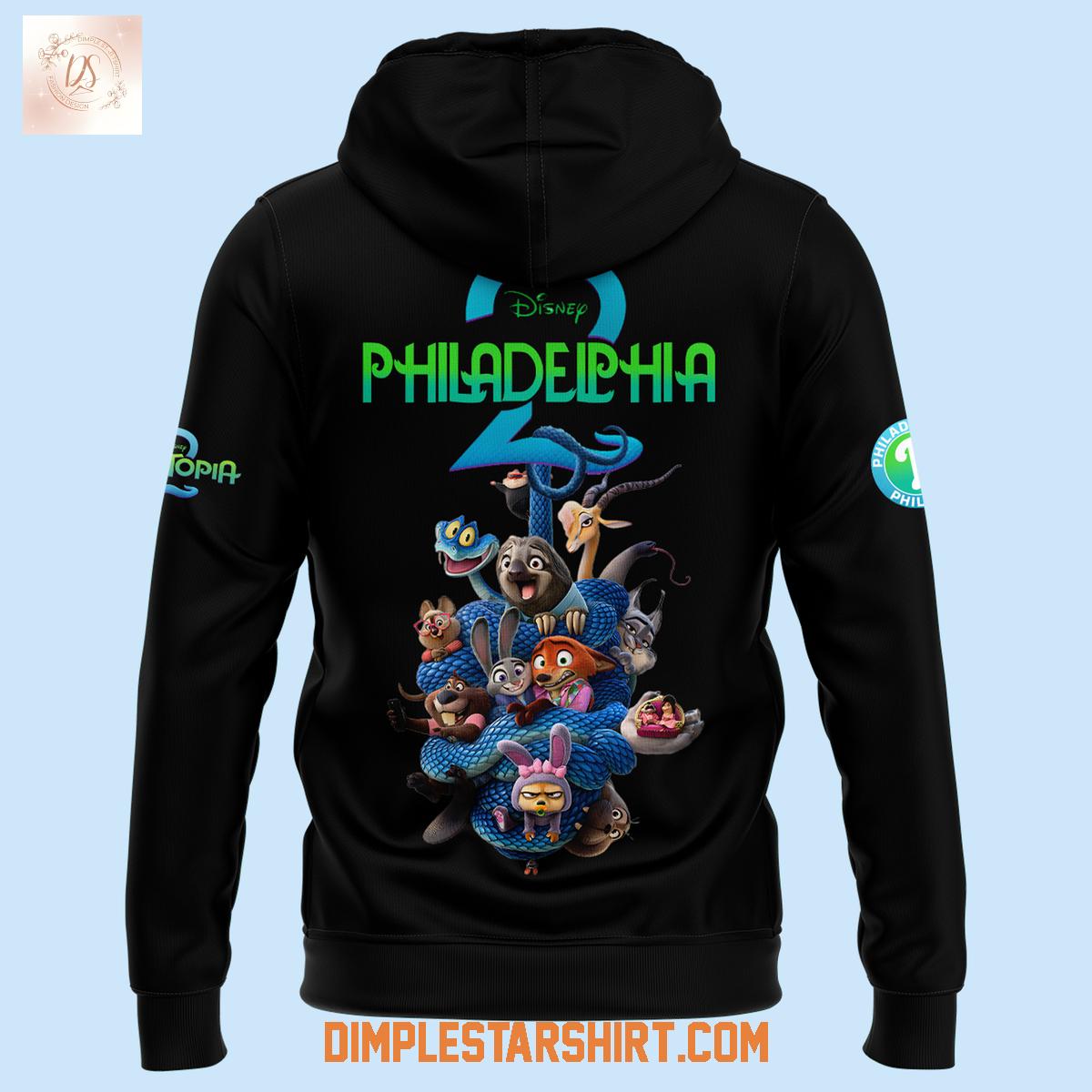 Zootopia 2 Mix Philadelphia Phillies Black Hoodie Shirt Zootopia 2 Mix Philadelphia Phillies Black Hoodie Shirt