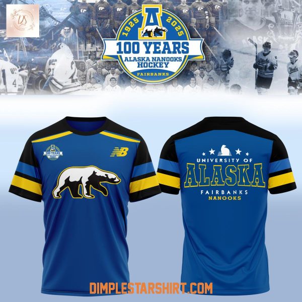 Alaska Nanooks Hockey 100th Anniversary Hoodie Shirt
