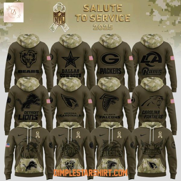 All Team NFL Salute To Service 2025 Hoodie Shirt