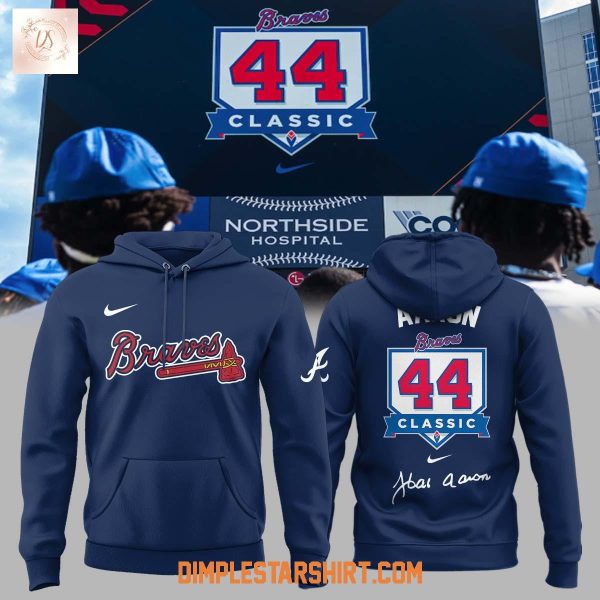 Atlanta Braves Hank Aaron 44 Hoodie Shirt