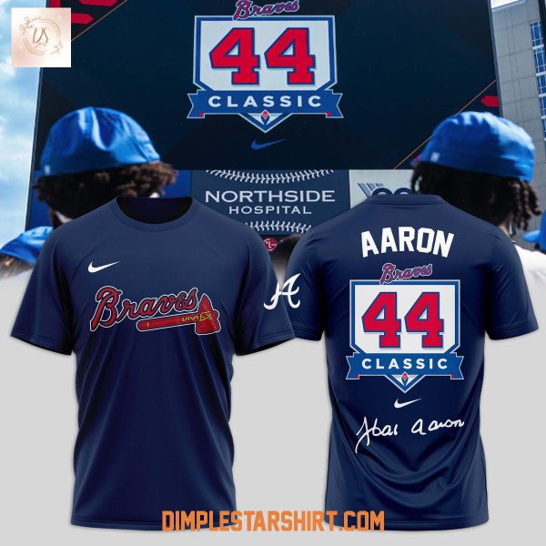 Atlanta Braves Hank Aaron 44 Hoodie Shirt
