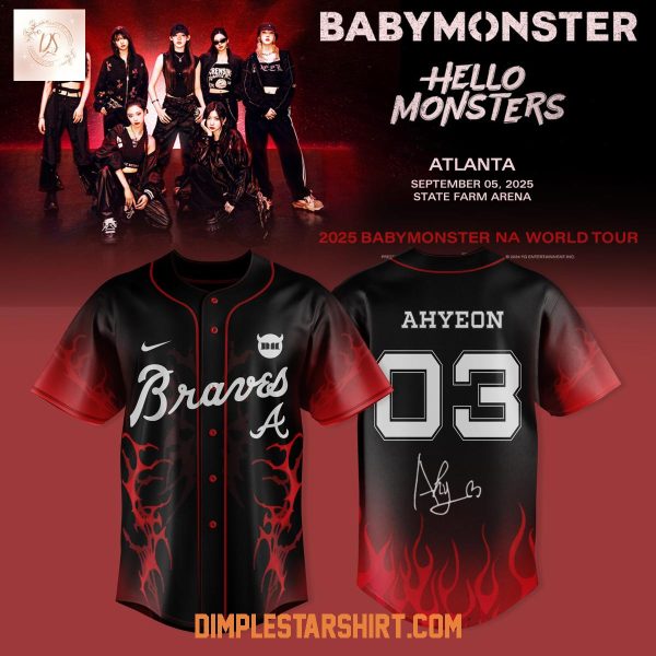 Atlanta Braves x Babymonster NA World Tour 2025 Jersey