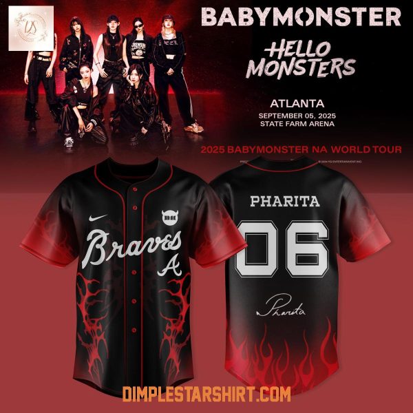 Atlanta Braves x Babymonster NA World Tour 2025 Jersey