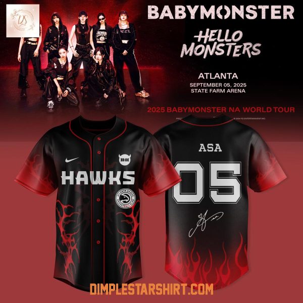 Atlanta Hawks x Babymonster NA World Tour 2025 Jersey