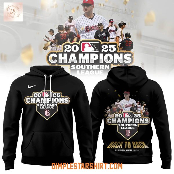Birmingham Barons MiLB Southern League 2025 Champions Hoodie Shirt