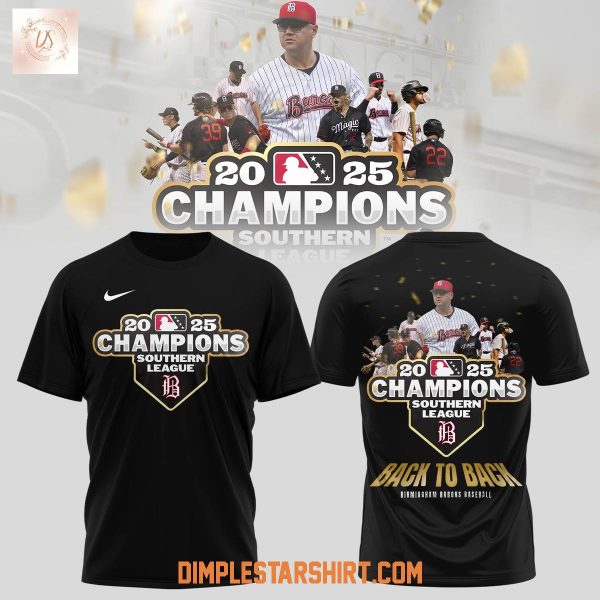 Birmingham Barons MiLB Southern League 2025 Champions Hoodie Shirt
